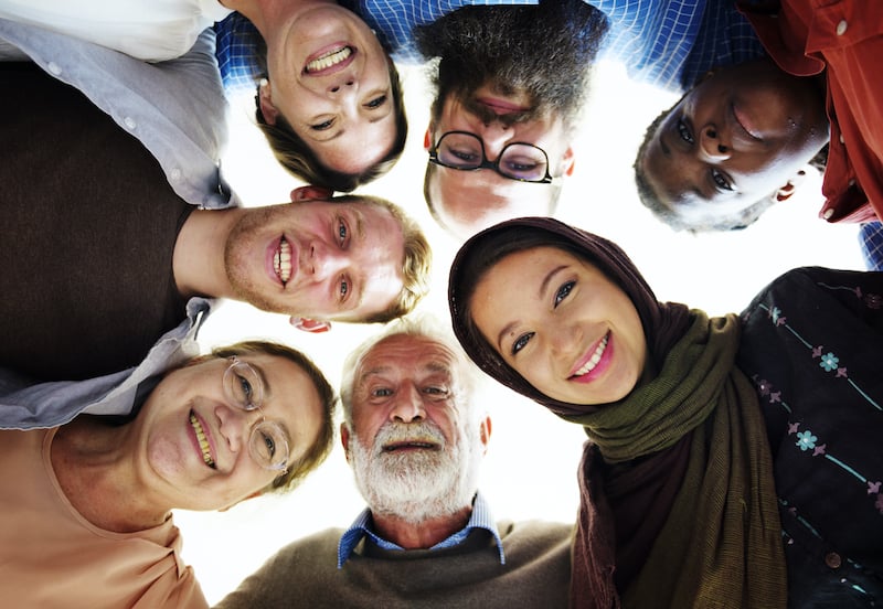 Group Of Diverse People Smiling
